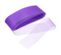 QUARKZMAN 25 Iarde Treccia Rigida 3 Pollici Rotolo Tulle Poliestere per Disossamento in Poliestere, Cucito, Abito da Sposa, Ballo, Accessori per Abiti Formali, Viola