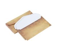 QUARKZMAN 25 Pezzi Buste di Carta Invecchiata Busta Cancelleria Vintage Marrone Carta Cancelleria Vecchia Moda per Scrivere Lettere, Inviti, Matrimoni-22x11cm