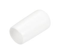 QUARKZMAN 25 Pezzi Tappi Terminali in Gomma Cappucci Terminali 10mm ID Protezioni per Filettatura Viti Copertura Cappuccio Terminale Rotondo in Vinile Bianco