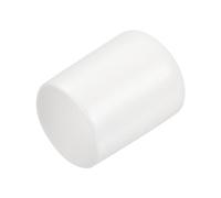 QUARKZMAN 25 Pezzi Tappi Terminali in Gomma Cappucci Terminali 15mm ID Protezioni per Filettatura Viti Copertura Cappuccio Terminale Rotondo in Vinile Bianco