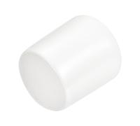 QUARKZMAN 25 Pezzi Tappi Terminali in Gomma Cappucci Terminali 23mm ID Protezioni per Filettatura Viti Copertura Cappuccio Terminale Rotondo in Vinile Bianco