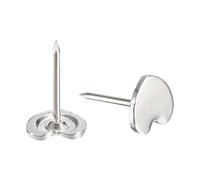 QUARKZMAN 25 Pz Puntine Decorative a Forma di Cuore Puntine da Disegno per Lavagna di Sughero, Argento