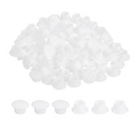 QUARKZMAN 250Pcs Tappi Forati In Plastica 7/16" x 1/4"(DxH Mobiletto Bianco | Copri Fori Tappi Terminali, Per Fori Rotondi(8mm, Armadio Scaffalature