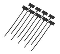 QUARKZMAN 250pz Fascette per Cavi con Etichetta, 4x150mm Fascette con Etichette in Nylon Autobloccanti Cinghie Fascette Etichette in Filo Metallico per Interni Esterni, Nero