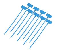 QUARKZMAN 250pz Fascette per Cavi con Etichetta, 4x150mm Fascette con Etichette in Nylon Autobloccanti Cinghie Fascette Etichette in Filo Metallico per Interni Esterni, Blu