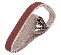 QUARKZMAN 25mm x 1067mm Cinture Di Levigatura, 12 Pz 240 Grana Ossido Di Alluminio Cintura Abrasiva Per Levigatrice Per Lavorazione Del Legno, Lucidatura Dei Metalli, Affilatura Dei Coltelli
