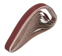 QUARKZMAN 25mm x 762mm CintureLevigatura, 10Pz 150 Grana Cintura Abrasiva OssidoAlluminio Per Levigatrice Per LavorazioneLegno, LucidaturaMetalli, AffilaturaColtelli