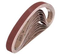 QUARKZMAN 25mm x 762mm CintureLevigatura, 12 Pz 120 Grana Cintura Abrasiva OssidoAlluminio Per Levigatrice Per LavorazioneLegno, LucidaturaMetalli, AffilaturaColtelli