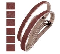 QUARKZMAN 25mm x 762mm CintureLevigatura, 12Pz 36/40/60/80/100/120 Grana OssidoAlluminio Cintura Abrasiva Per Levigatrice Per LavorazioneLegno, LucidaturaMetalli, AffilaturaColtelli