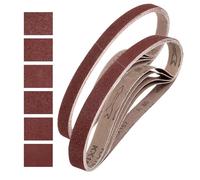 QUARKZMAN 25mm x 762mm CintureLevigatura, 18 Pz 60/80/120/150/240/400 Grana OssidoAlluminio Cintura Abrasiva Per Levigatrice Per LavorazioneLegno, LucidaturaMetalli, AffilaturaColtelli