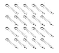 QUARKZMAN 25Pcs 6mmx30mm Carbon Steel Zincata Cotter Pin, Split Pin Fastener Clip Split Cotter Per Elettrodomestici, Attrezzature Sportive, Riparazioni Meccaniche Auto (Bianco)