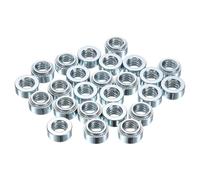 QUARKZMAN 25Pcs Dadi Auto-Bloccanti, 1/4"-20x0.22" Zincato Acciaio al Carbonio Dadi a Rivetto Hardware di Fissaggio per l'Industria delle Costruzioni