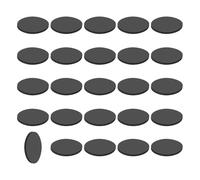 QUARKZMAN 25Pcs Rondelle In Gomma Solida, 20mm Diametro Esterno X 1.5mm Spessore Antiscivolo Supporti Non Adesivi Distanziali In Gomma Guarnizioni Piatte Tonde Per Mobili