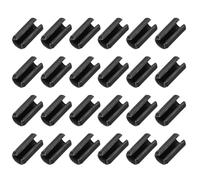QUARKZMAN 25Pcs Spinotti A Fessura Aperti 2/5 Pollice(10mm) Diametro 4/5 Pollice(20mm) Lunghezza 65Mn Acciaio Molla Tensionamento Dadi Espansione Per Fissaggio Sicuro, Nero