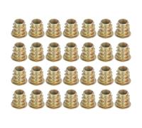 QUARKZMAN 28 Pcs Inserti Filettati Per Legno, Inserti Filettati M6 In Lega Di Zinco Con Filettatura Esagonale A Bussola Lunghezza 10 mm Per Mobili, Armadi, Tavoli E Sedie