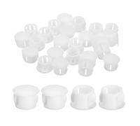 QUARKZMAN 28 Pz 12mm(15/32") Tappi Copriforo A Scatto Rotondo Per Pannello Incassato Per Inserto Di Mobili, Pannello Terminale, Bianco