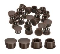 QUARKZMAN 28 Pz 13mm(1/2") Tappi Copriforo A Scatto Rotondo Per Pannello Incassato Per Inserto Di Mobili, Pannello Terminale, Marrone