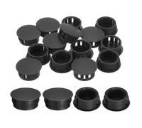 QUARKZMAN 28 Pz 19mm(3/4") Tappi Copriforo A Scatto Rotondo Per Pannello Incassato Per Inserto Di Mobili, Pannello Terminale, Nero