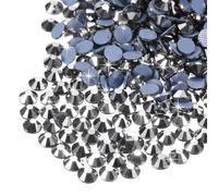 QUARKZMAN 2880 Pz Strass Hotfix in Vetro Cristallo Gemme Artistiche per Artigianato Abbigliamento Decorazione Fai da Te(SS6 2mm, Grigio)