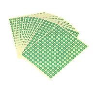 QUARKZMAN 2880Pz Etichette Autoadesive 0,39 Pollici Qc Pass 01 Adesivi Tondi Sigilli Antimanomissione per Approvazioni Controllo Qualità Gestione Inventari, Verde
