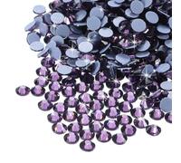 QUARKZMAN 2880pz Strass Termoadesivi in Vetro Cristallo Gemm, e Artigianali per Abbigliamento Decorazione Fai Da Te(SS6 2mm, Viola)