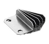 QUARKZMAN 29 x 14 x 9mm Serratura Battuta Piastra x 5pz L Forma Metallo Affidabile Efficacia Cassetto Serratura Scontro Piastra per Casa Ufficio Cassetto Armadio Porta, [Tono Argento]