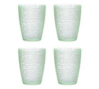 QUARKZMAN 290ml Bicchieri Bere Acrilico 4pz Bicchieri Riutilizzabili Plastica Bevande Acqua Infrangibili Tazze Impilabili & Lavabili Lavastoviglie per Casa Esterni Ristorante Smeraldo