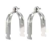 QUARKZMAN 2Pcs 3-2/5" EMT Fascetta Canale Strutturale 5.71" Lunghezza Universale 304 Acciaio Inossidabile Zincato Accessorio Per Canale Strutturale Fascetta Per Condotto
