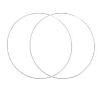 QUARKZMAN 2Pcs Anelli Dream Catcher, 11.8" Cerchi In Metallo Artigianato, Cerchi Ghirlande, Anelli A Parete, Decorazioni Per La Casa, Fai Da Te, Decorazioni Per Matrimoni, Argento 11.5"