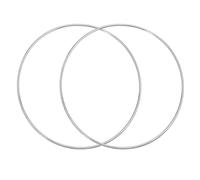 QUARKZMAN 2Pcs Anelli Dream Catcher 20Cm Cerchi In Metallo Per Artigianato Anelli Per Ghirlande Decorazioni Per La Casa Fai Da Te Decorazioni Per Matrimoni Argento 19Cm