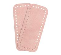 QUARKZMAN 2PCS Base Per Borsa All'Uncinetto Basi Per Borsa In Pelle Rosa