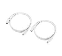 QUARKZMAN 2Pcs Cavo Di Estensione PS/2 Per Mouse E Tastiera 6 Pin 4.26 Piedi Maschio A Femmina Per PC, Bianco