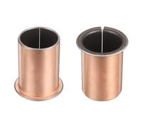 QUARKZMAN 2Pcs Cuscinetti A Manicotto Con Flangia, Diametro Interno 30mm Diametro Esterno 34mm x Lunghezza 50mm x 42mm, Bronzine Autolubrificanti In Bronzo Sinterizzato