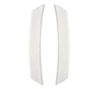 QUARKZMAN 2Pcs Fascia Riflettente Per Auto Adesivi Laterali 6.6" x 1" Paracolpi Anticollisione Strisce Riflettenti Protezione Ruota Sopracciglio Auto Per Car SUV Pickup Truck, Bianco