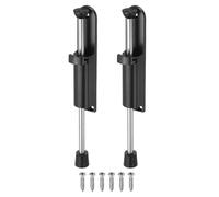 QUARKZMAN 2Pcs Fermaporta A Pedale Fermaporta Telescopico A Molla Nero | In Lega Di Zinco, Regolabile On/Off, Per Intervallo Da Terra 0-100mm