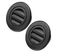 QUARKZMAN 2pcs Grille Di Sfiato Da Soffitto 4 Pollici, Copertura Di Sfiato In Alluminio Con Griglia A Maglie, Griglia A Lamelle Per Parete, Montaggio A Soffitto, Bagno, Nero