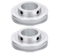QUARKZMAN 2Pcs GT-2 Puleggia A Denti 80 Denti Foro 25mm, Adatto A Cinghia Larghezza 6mm, Puleggia Di Trasmissione In Lega Di Alluminio Per Stampante 3D, Macchina CNC