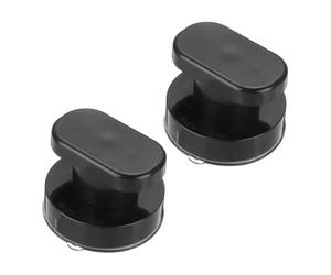 QUARKZMAN 2Pcs Maniglia A Ventosa Per Porte A Specchio, Maniglia Per Doccia, Bracciolo A Spinta E Trazione Istantanea Autoadesivo Per Finestra, Mobile, Bagno (Nero, 62x50mm)