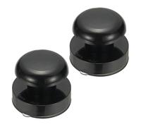 QUARKZMAN 2Pcs Maniglia Porta Con Ventosa Per Specchio Vetro, Maniglia Doccia Porta Pomello, Bracciolo Autoadesivo Spinta Istantanea Per Finestra Scorrevole Armadietto Bagno (Nero, 65x50mm)