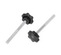QUARKZMAN 2Pcs Manopole A Stella 5/16"-18 Con Perno Filettato In Plastica Da 3.7" Per Serraggio Manuale Sostitutive Per Attrezzi Industriali Mobilio Maschere Di Serraggio E Mordacce