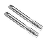 QUARKZMAN 2pcs Maschietto A Mano A Punta Piatta 3/8-24 UNF 2B Filettatura A Punta Piatta Maschietti In Acciaio Rapido HSS6542 Scanalature Dritte Utensile Per Filettatura
