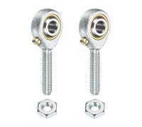 QUARKZMAN 2Pcs POSB3 Cuscinetto A Sfera Maschio 3/16 Di Pollice, Filettatura Maschio 3/16-32 UNF Destra Con Dadi Di Serraggio Per Agricoltura, Macchinari, Attrezzature CNC