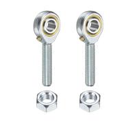 QUARKZMAN 2Pcs POSB4 Cuscinetto A Sfera Maschio 1/4 Pollice, Filettatura Maschio Destrorsa 1/4-28 UNF Con Dadi Di Serraggio Per Agricoltura, Macchinari, Attrezzature