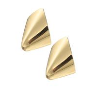 QUARKZMAN 2Pcs Puntali Metallici per Scarpe a Punta Cappucci Punta Tacchi Alti Copripunta Durevoli Punte Eleganti per Protezione/Riparazione Scarpe, Protezione Scarpe Eleganti (Oro, 25mm)