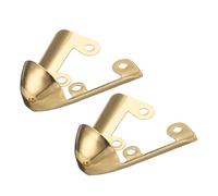 QUARKZMAN 2Pcs Puntali Metallici per Scarpe Copripunta Tacchi Alti Capsula Punta Durevole Elegante per Riparazione/Protezione Scarpe (Oro, 30mm)