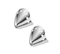 QUARKZMAN 2Pcs Puntali Metallici per Scarpe Protezione Punta Tacchi Alti Copripunta Durevoli per Scarpe a Punta Protezione e Riparazione, Argento