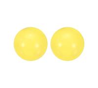 QUARKZMAN 2Pcs Sfere A Cuscinetto In Plastica PP, 1 3/8" (35mm) Sfere Solide In Plastica G2 Precisione Polipropilene Mini Sfera, Giallo