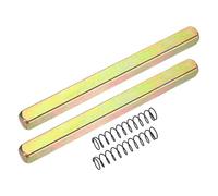 QUARKZMAN 2Pcs Spindle Per Maniglia Porta, 100mm Spare Spindle Bar Per Maniglia Con Molla, Pezzi Di Ricambio Per Maniglie Diritte Vintage Per Serrature Meccaniche, Tonalità Oro