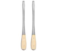 QUARKZMAN 2Pcz Cacciavite A Taglio SL10 12" In Acciaio Al Carbonio Con Impugnatura In Legno Per Serraggio, Scalpello E Allentamento