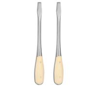 QUARKZMAN 2Pezzi Cacciavite A Taglio SL10 10" In Acciaio Al Carbonio Con Manico In Legno Per Serrare, Scanalare E Allentare